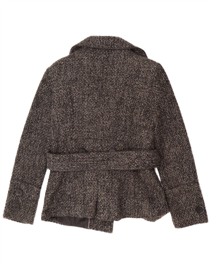 Zara Damen 3-Knopf-Blazerjacke UK 10 Small Grau