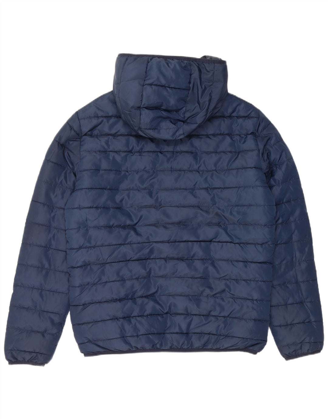 JACK & JONES Wattierte Herrenjacke mit Kapuze, UK 38, Mittelmarineblau, Polyester