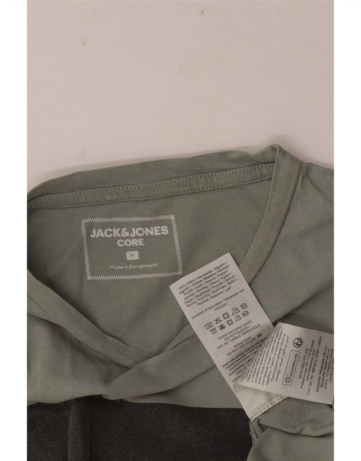 Jack & Jones Herren Grafik-T-Shirt-Oberteil aus mittelgrüner Baumwolle