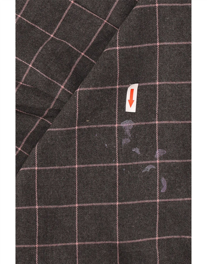 Ärmelloses Etuikleid für Damen von Oasis UK 14 Mittelgrau kariertes Polyester