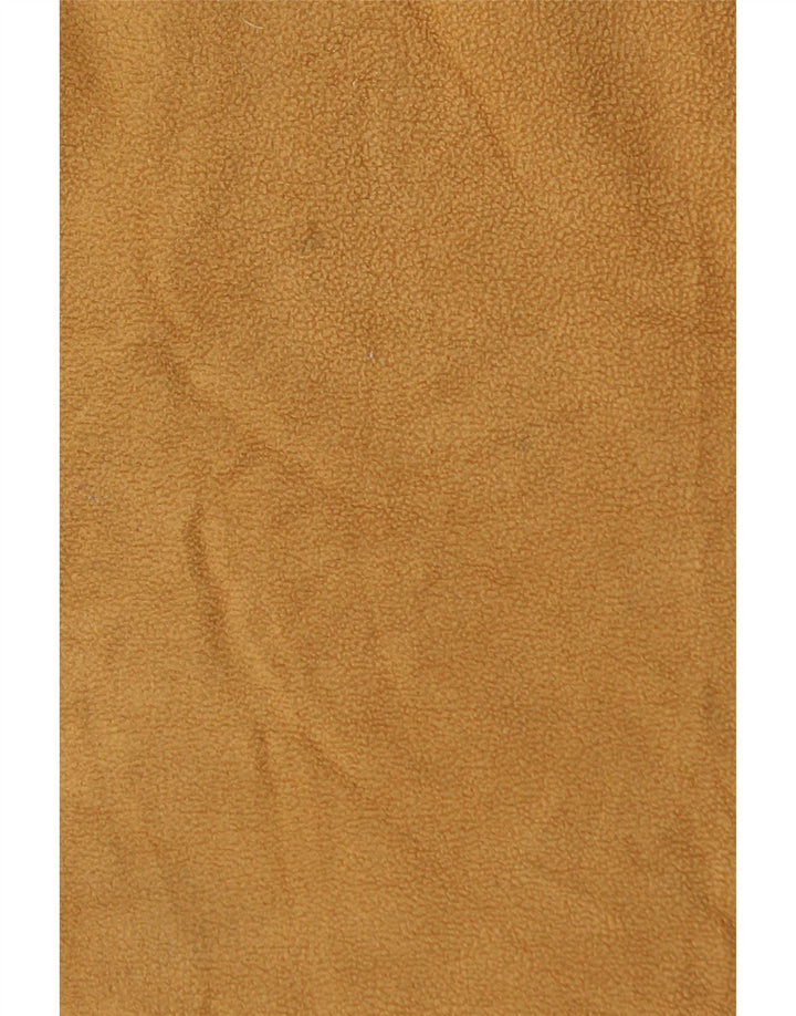 Mountain Warehouse Herren-Fleecepullover mit Reißverschluss am Kragen, Größe L, Orange, Farbblock