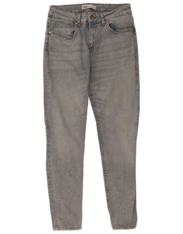 Zara Damen Skinny Jeans EU 38 Small W28 L28 Blaue Baumwolle