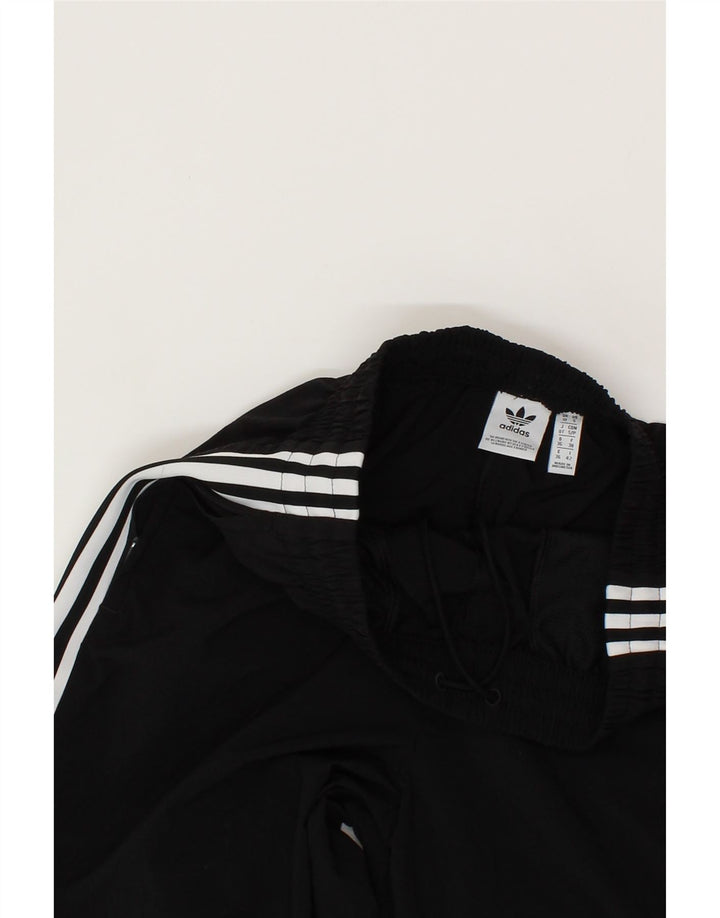 ADIDAS Womens Tracksuit Trousers Joggers UK 10 Small Black Polyester Vintage Adidas and Second-Hand Adidas from Messina Hembry 