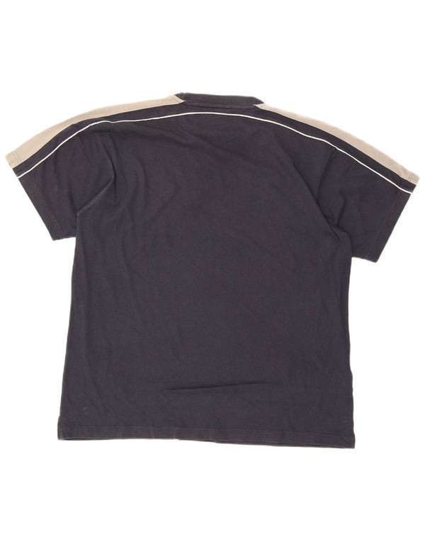 Champion Herren T-Shirt Top 2XL Marineblau Farbblock