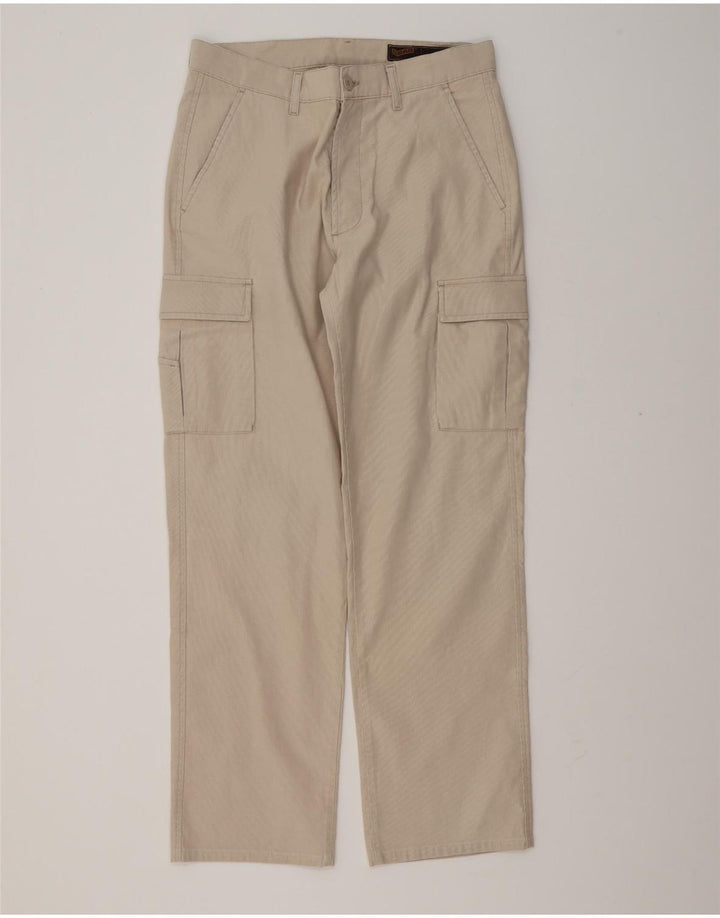 Gas Gerade Herren-Cargohose W34 L32 Beige Baumwolle