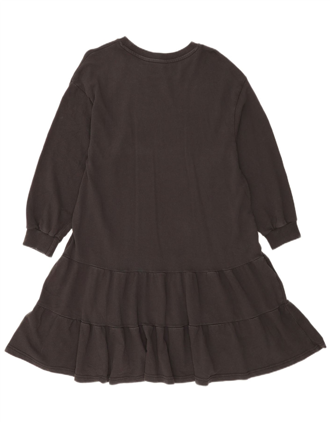 French Connection Damen-Oversize-Stufenkleid, UK-Größe 10, Größe S, Schwarz, Baumwolle