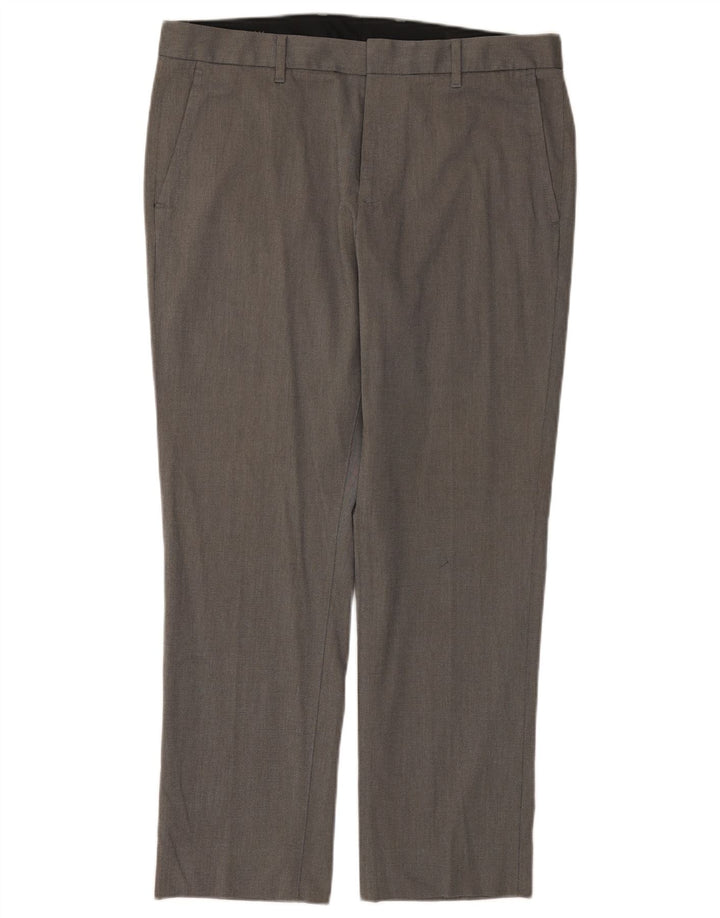 BONOBOS Gerade Chino-Hose für Herren, W33, L30, graue Baumwolle