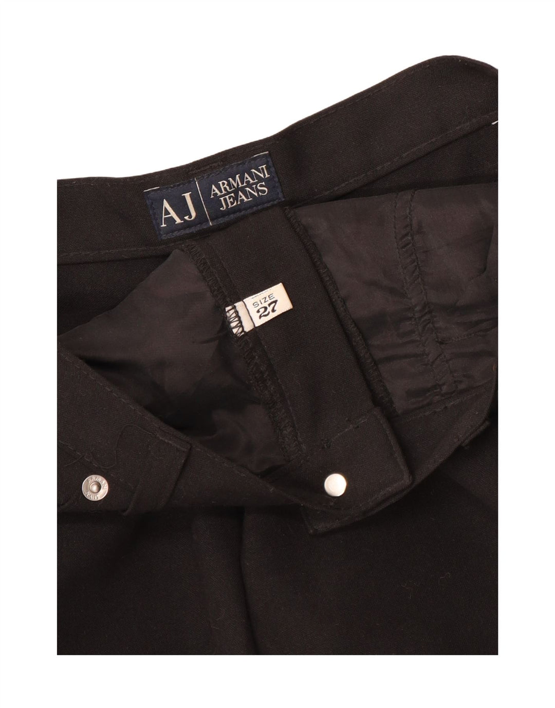 Armani Damen Gerade Freizeithose W27 L27 Schwarz