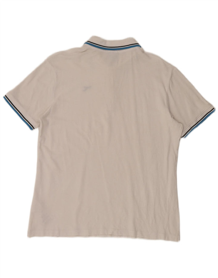 Diadora Herren-Poloshirt, große weiße Baumwolle