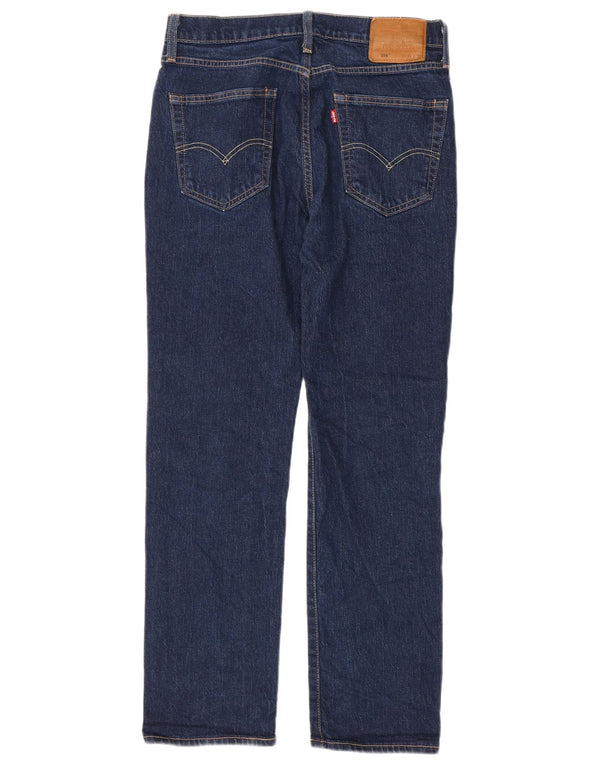 Levi's Herren 514 Straight Jeans W31 L32 Marineblaue Baumwolle