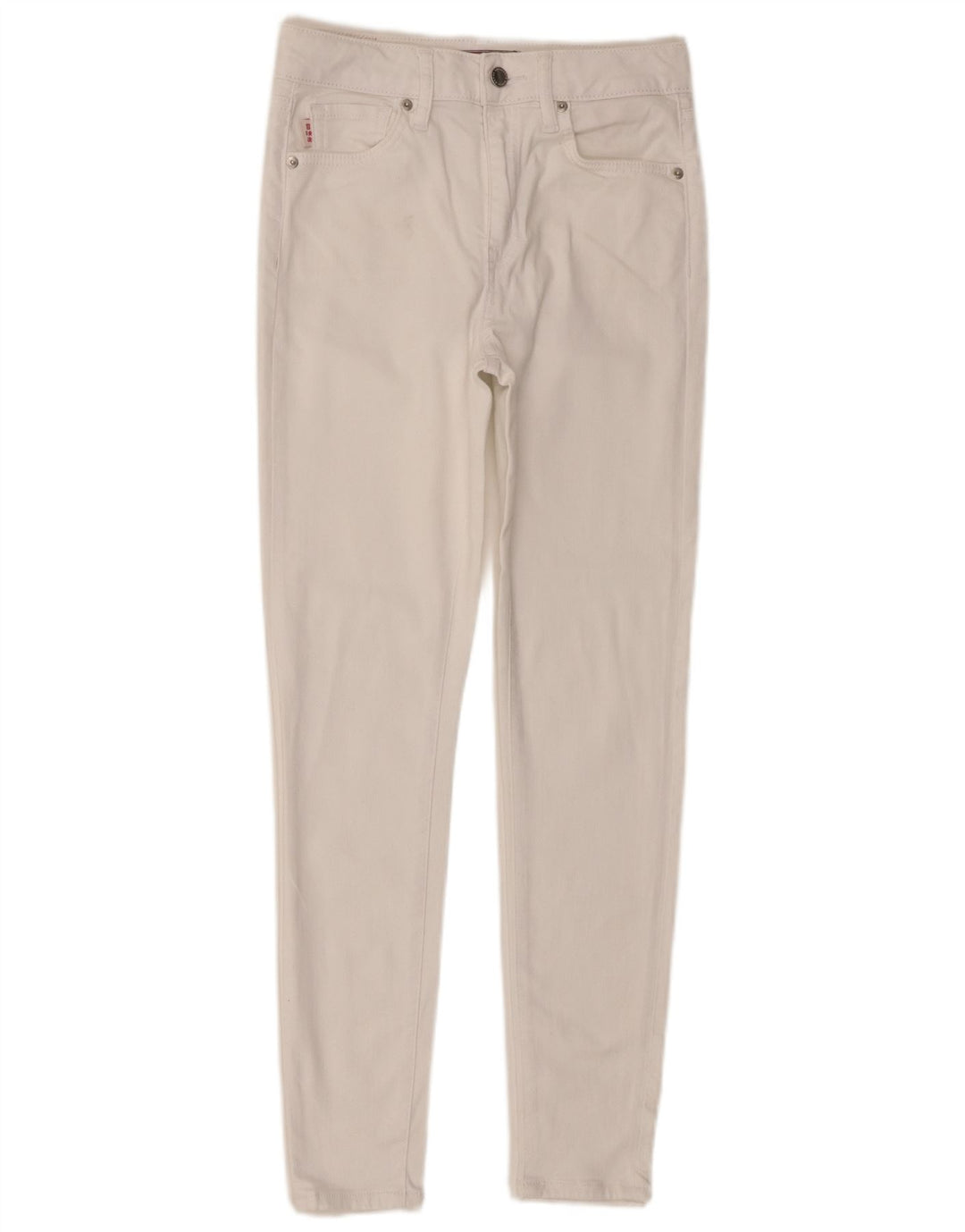 Superdry Damen Skinny Jeans W28 L30 Weiße Baumwolle