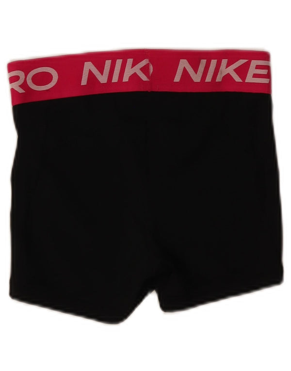 Nike Damen Graphic Sport Shorts UK 8 Small Schwarz Colourblock