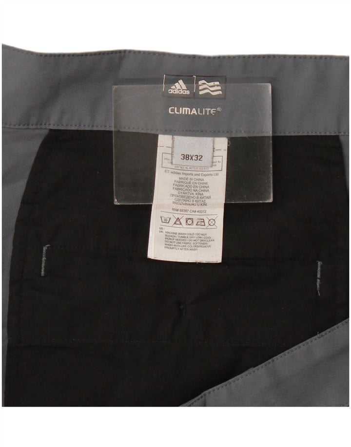 Adidas Herren Climalite Straight Chino Hose W38 L32 Grau Polyester