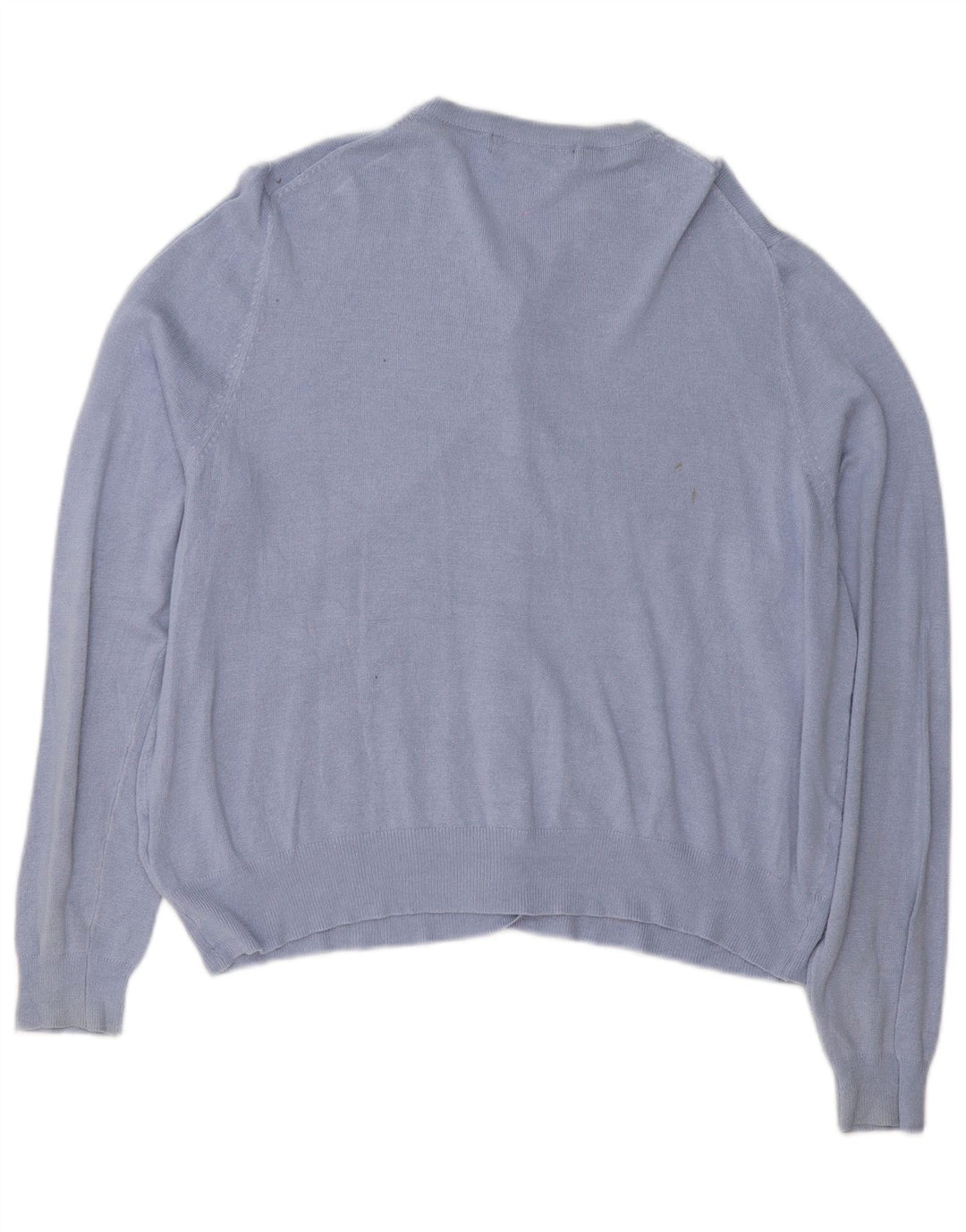 MARKS & SPENCER Damen-Strickjacke in Übergröße, Gr. 18, XL, blaue Viskose