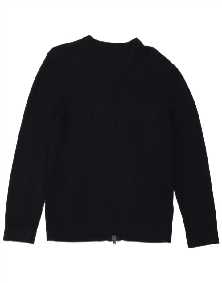 Daniele Alessandrini Damen-Pullover mit V-Ausschnitt, Gr. 14, mittleres Marineblau