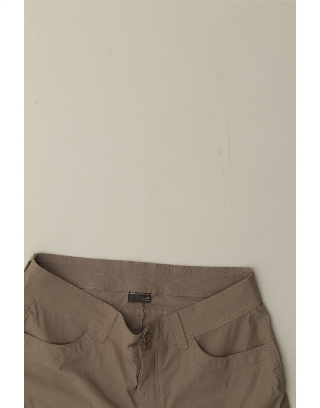 EDDIE BAUER Womens Cargo Shorts US 10 Large W36 Beige Nylon Vintage Eddie Bauer and Second-Hand Eddie Bauer from Messina Hembry 