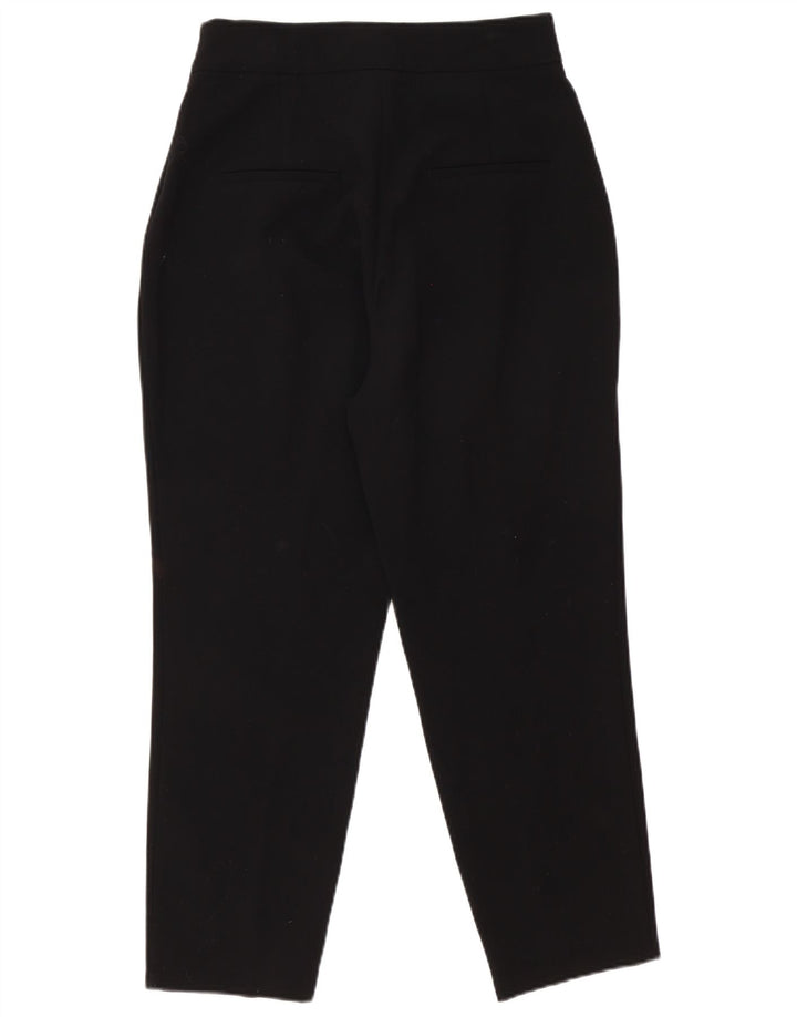 Zara Damen Tapered Freizeithose M W30 L26 Schwarz