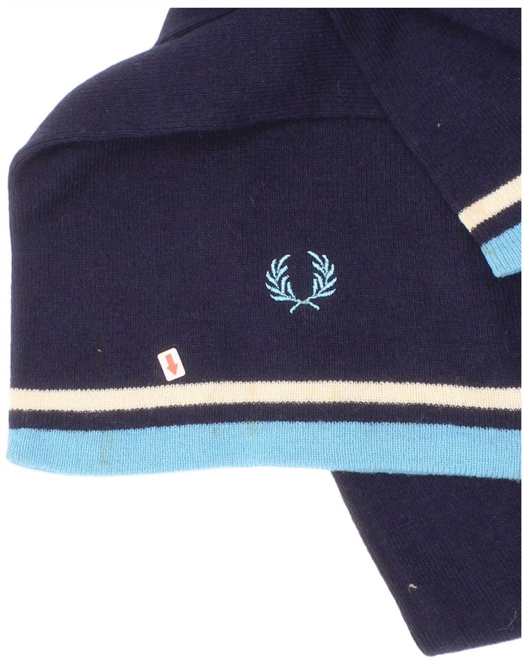 Fred Perry Herren-Rechteckschal, Einheitsgröße, marineblau gestreiftes Nylon