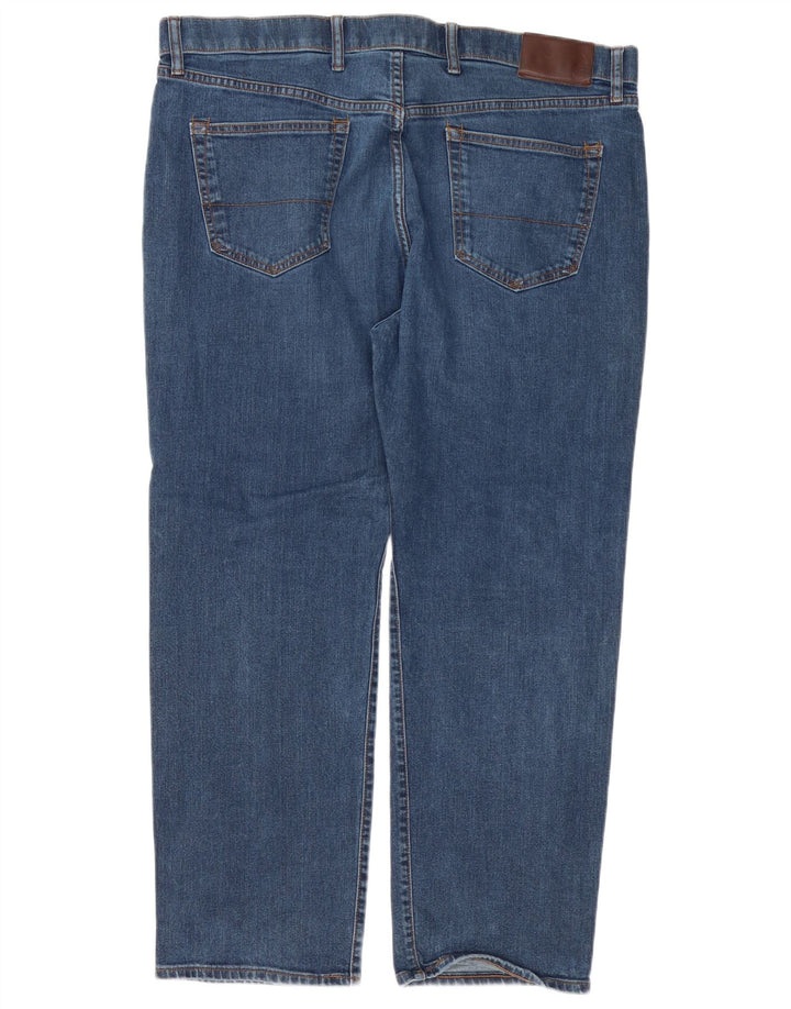 Marks & Spencer Herren Straight Jeans W40 L29 Blaue Baumwolle