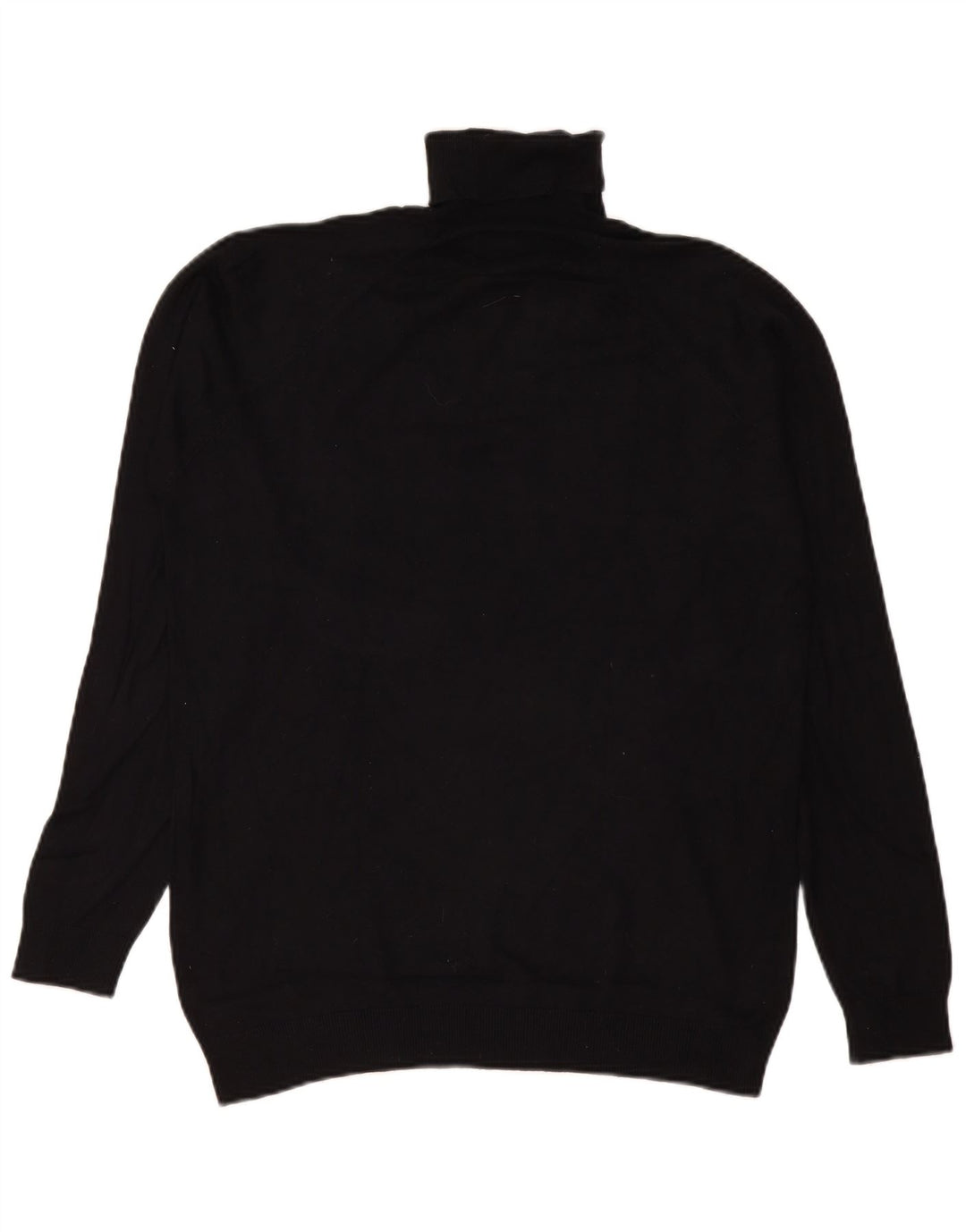 Rollkragenpullover für Herren von Zara, mittelschwarze Viskose