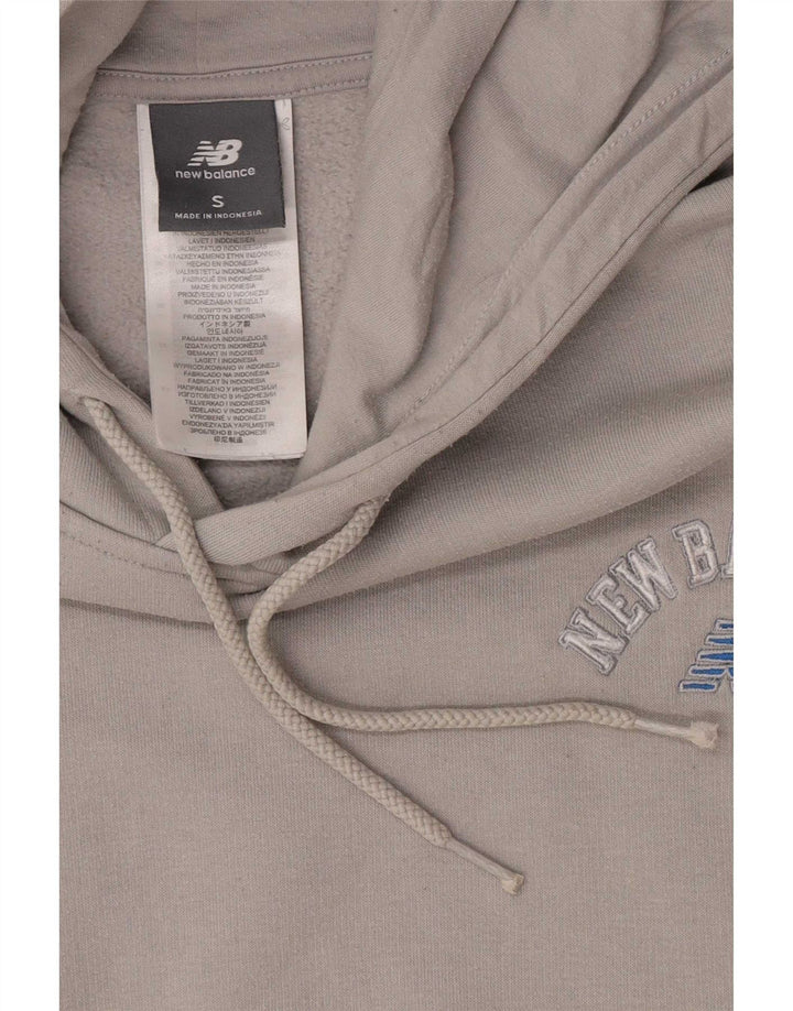 New Balance Herren-Kapuzenpullover, Größe S, Grau, Baumwolle