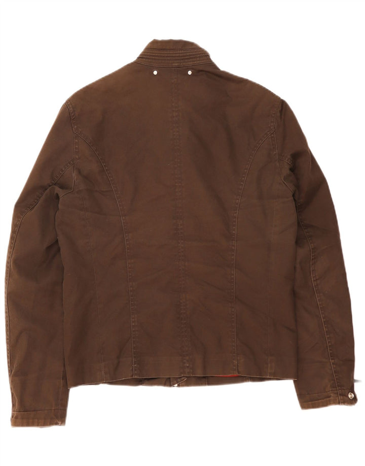 Zara Herren Bomberjacke UK 36 Small Braune Baumwolle