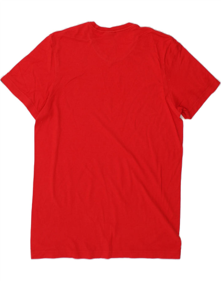 ADIDAS Mens Graphic T-Shirt Top Small Red Cotton Vintage Adidas and Second-Hand Adidas from Messina Hembry 