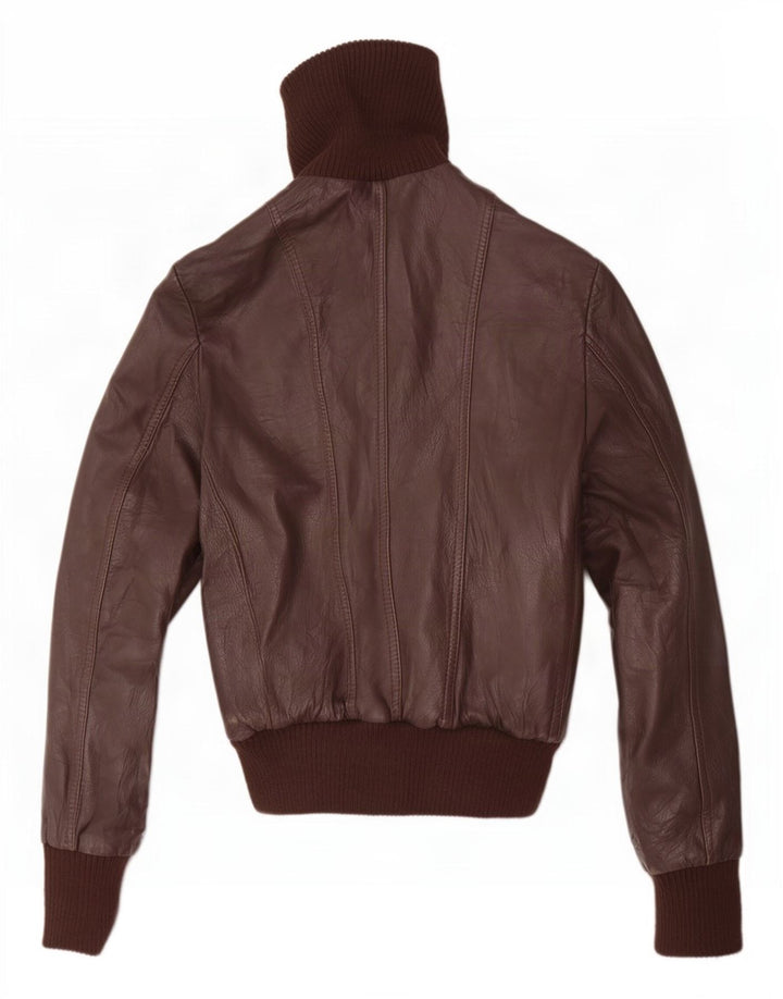 Together Herren Lederjacke IT 44 Mittelbraun