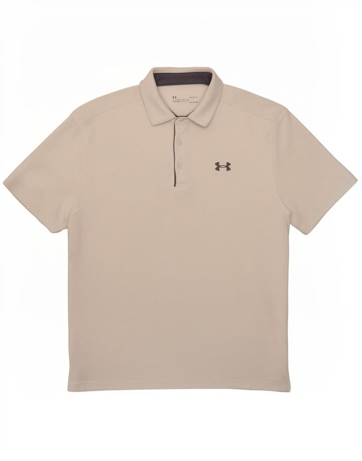 Under Armour Herren-Poloshirt, groß, weiß, Polyester, Sport