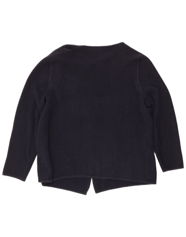 Crew Clothing Offener Damen-Cardigan-Pullover UK 18 XL Marineblau Baumwolle
