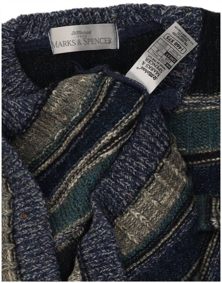 Marks & Spencer Herren St. Michael Pullover mit Rundhalsausschnitt, Größe S, Blau