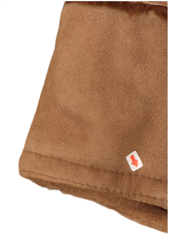 Vintage Damen Lammfellmantel UK 16 Large Beige