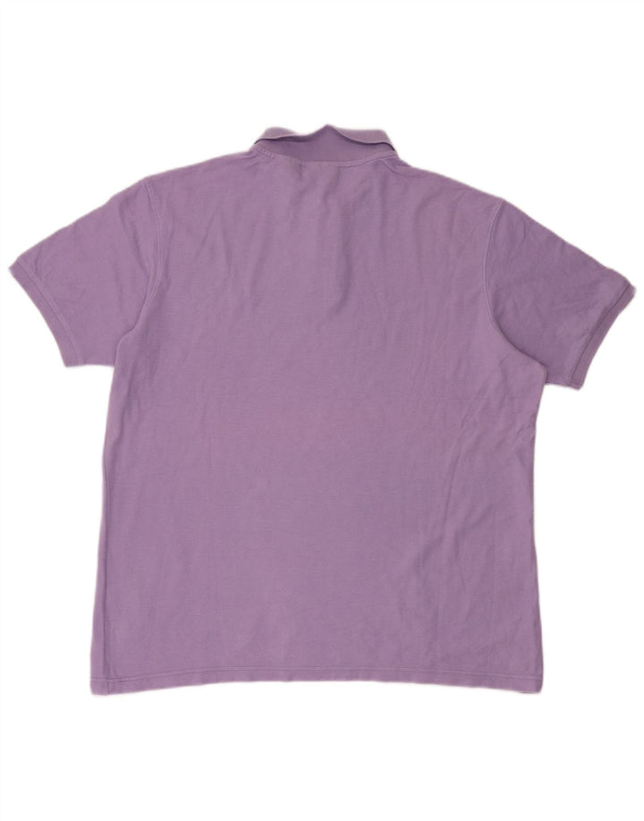 FILA Herren Poloshirt XL Lila Baumwolle