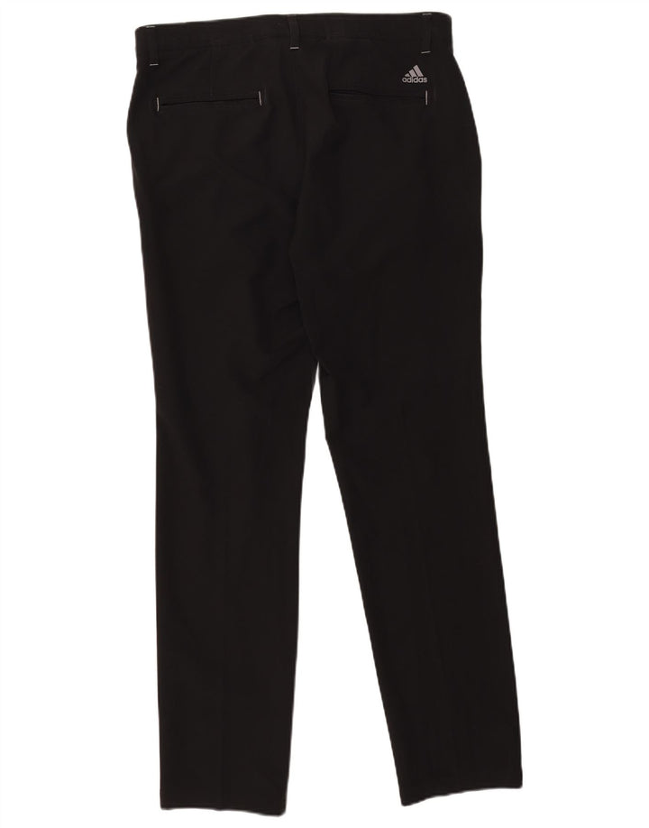Adidas Herren Straight Chino Hose W32 L32 Schwarz Polyester