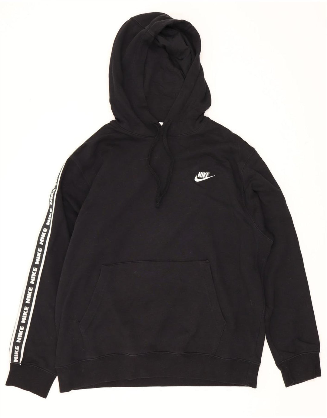 Nike Herren-Kapuzenpullover mit Grafik, groß, aus schwarzer Baumwolle