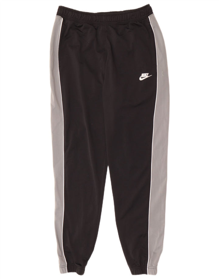 Nike Herren-Trainingshose, Jogginghose, groß, schwarzes Farbblock-Polyester