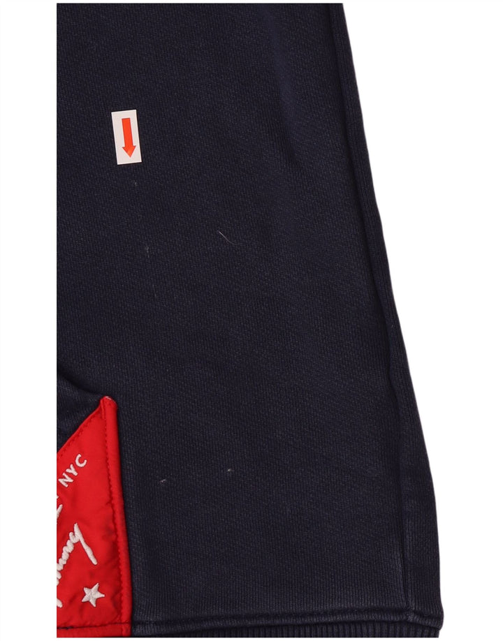 Tommy Hilfiger Herren-Kapuzenpullover mit Grafik, mittelmarineblau, Baumwolle