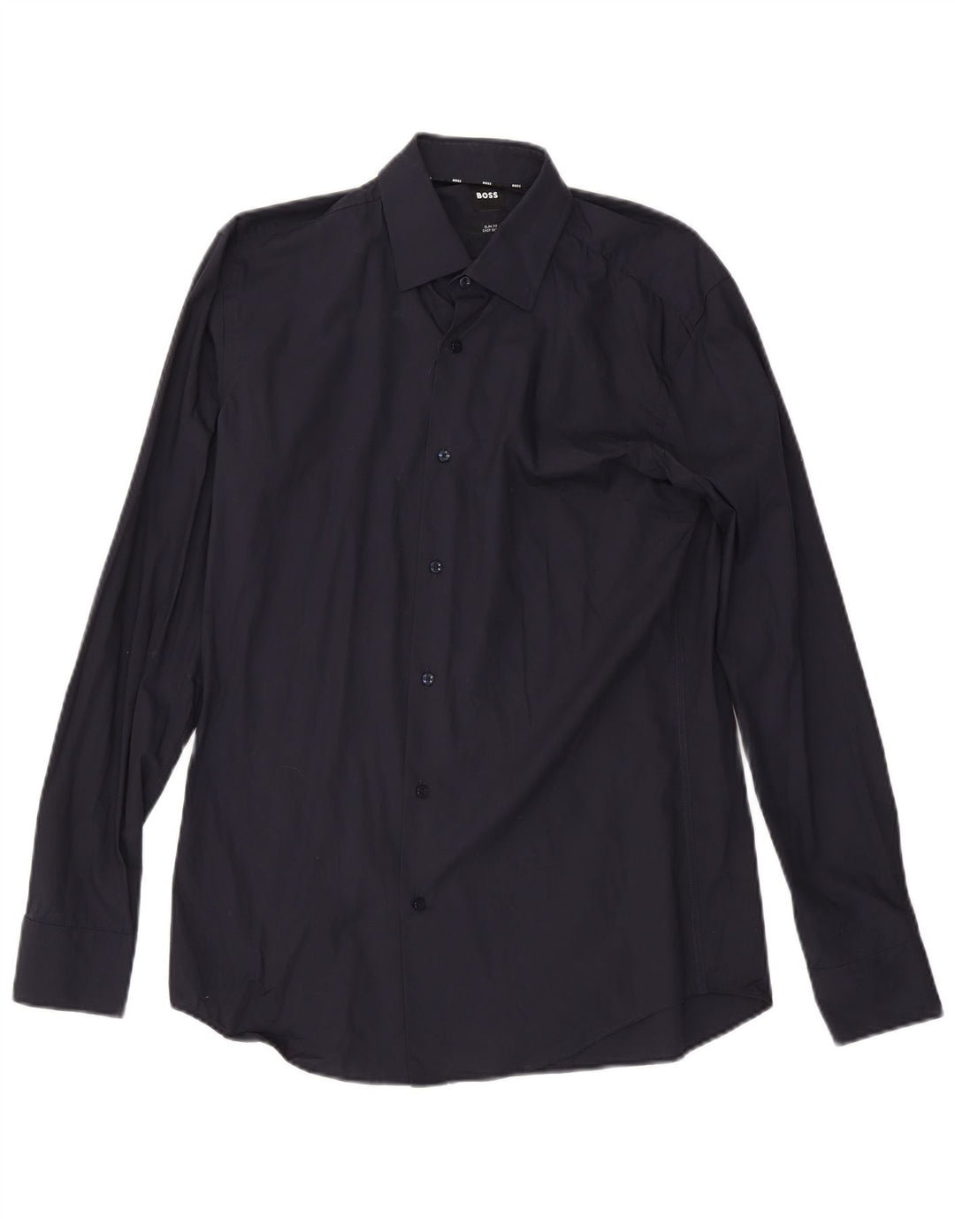 Hugo Boss Herren Slim Fit Hemd Größe 39 15 1/2 Mittel Marineblau