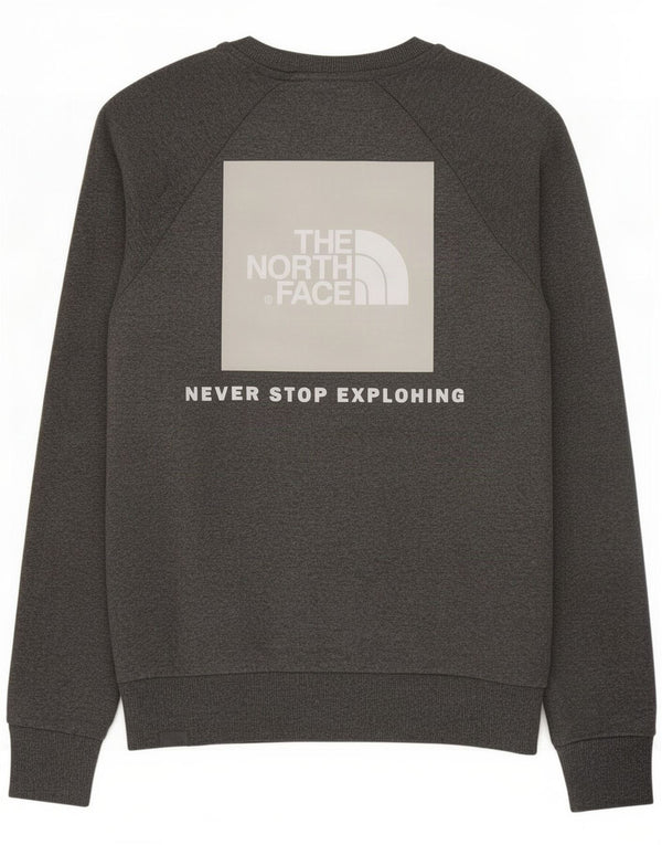 The North Face Herren-Sweatshirt mit Grafik, Größe S, grau meliert, Baumwolle