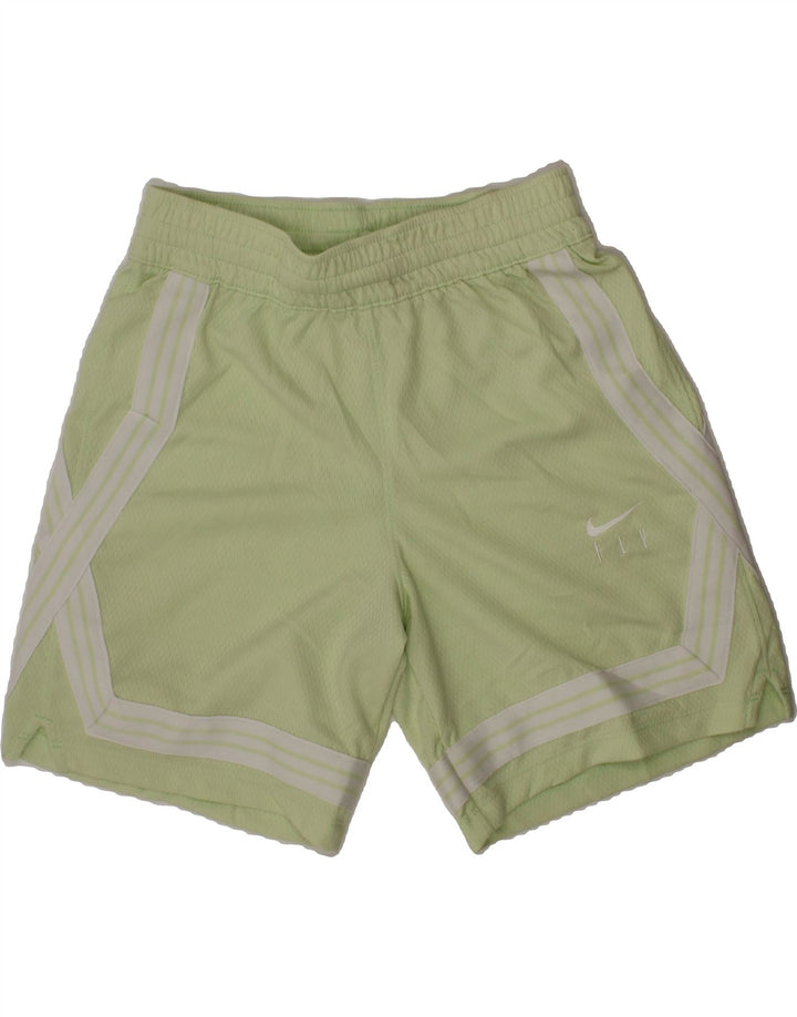 NIKE Boys Dri Fit Sport Shorts 10-11 Years Medium Green Polyester Vintage Nike and Second-Hand Nike from Messina Hembry 