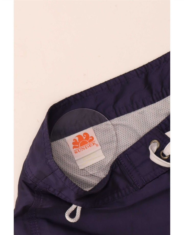 Sundek Herren-Badeshorts, mittelgroß, marineblau, Polyester