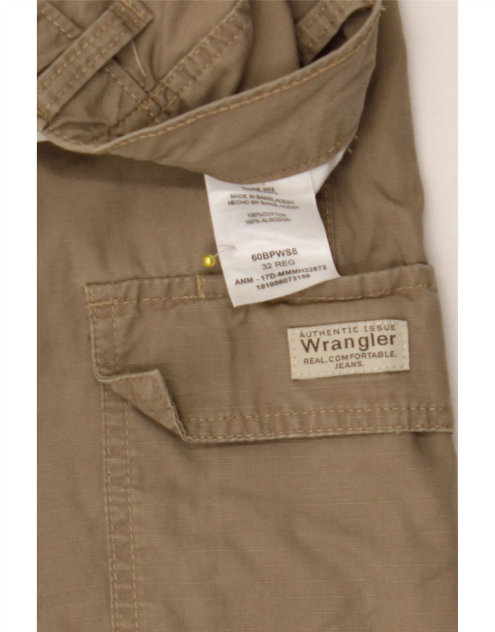 Wrangler Herren Cargoshorts W32 mittelbraune Baumwolle