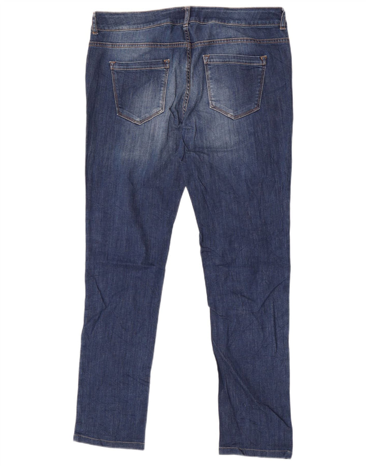 Massimo Dutti Damen Slim Fit Slim Jeans W36 L31 Marineblau