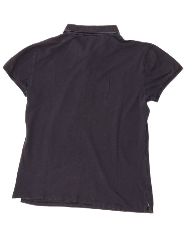 Harmont & Blaine Damen Poloshirt UK 18 XL Marineblau Baumwolle