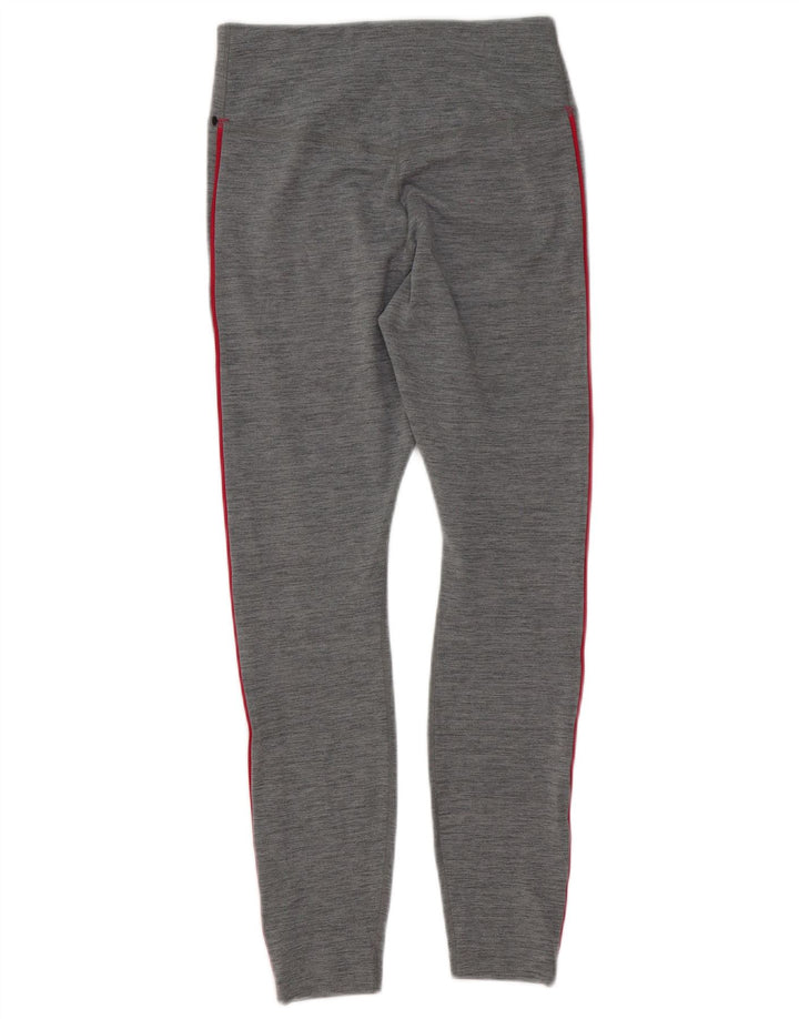 Nike Damen Dri Fit Graphic Leggings UK 10 Small Grau Polyester