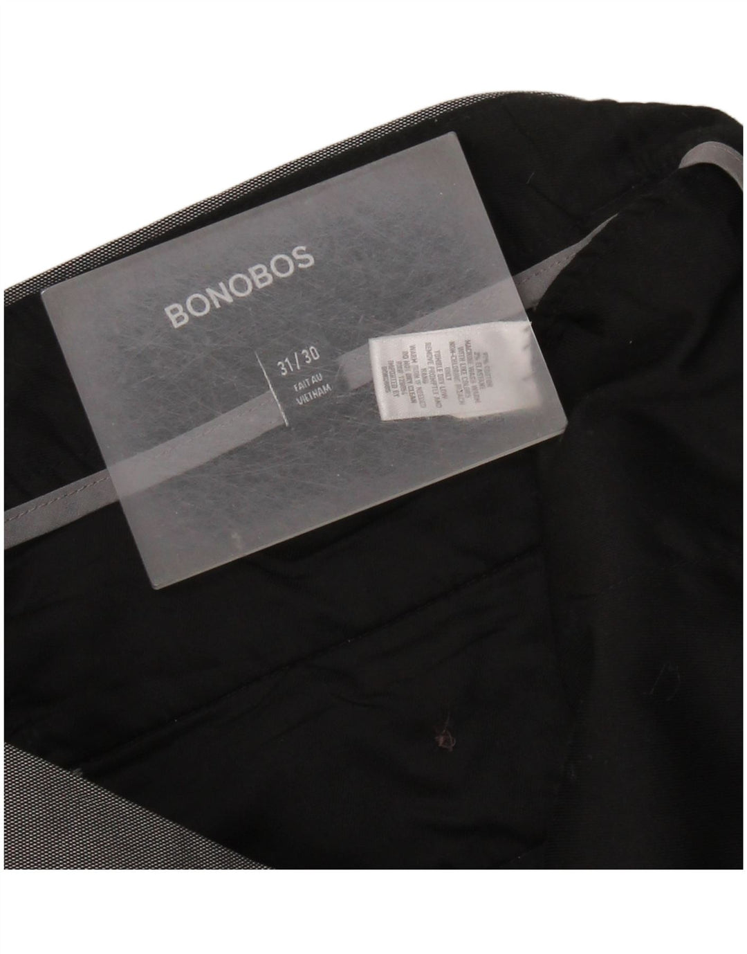 BONOBOS Herren Slim Freizeithose W31 L30 Graue Baumwolle