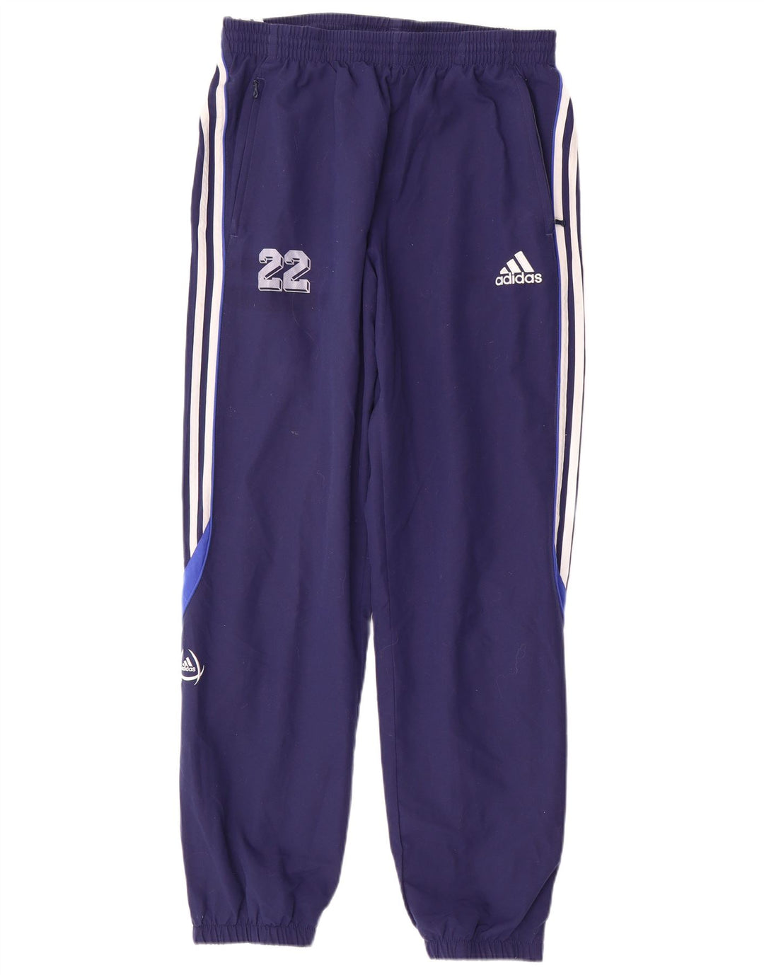 ADIDAS Herren-Trainingsanzug mit Grafik, Jogginghose, Gr. 42/44, Größe L, Marineblau