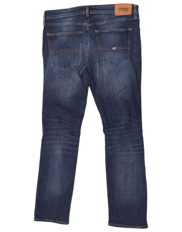 Tommy Hilfiger Herren Slim Jeans W36 L32 Blaue Baumwolle