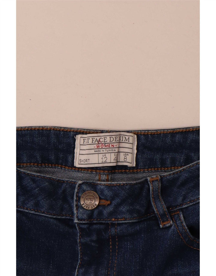 Fat Face Damen Jeansshorts UK 12 Medium W30 Blaue Baumwolle