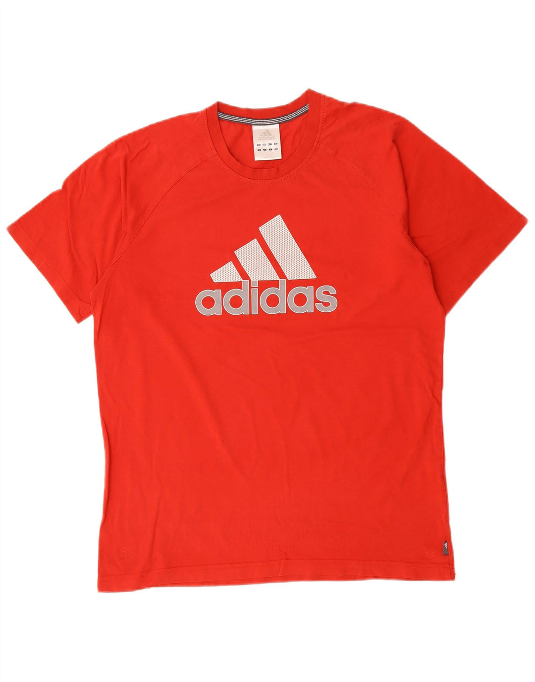 Adidas Herren Grafik-T-Shirt aus mittelroter Baumwolle